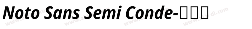 Noto Sans Semi Conde字体转换